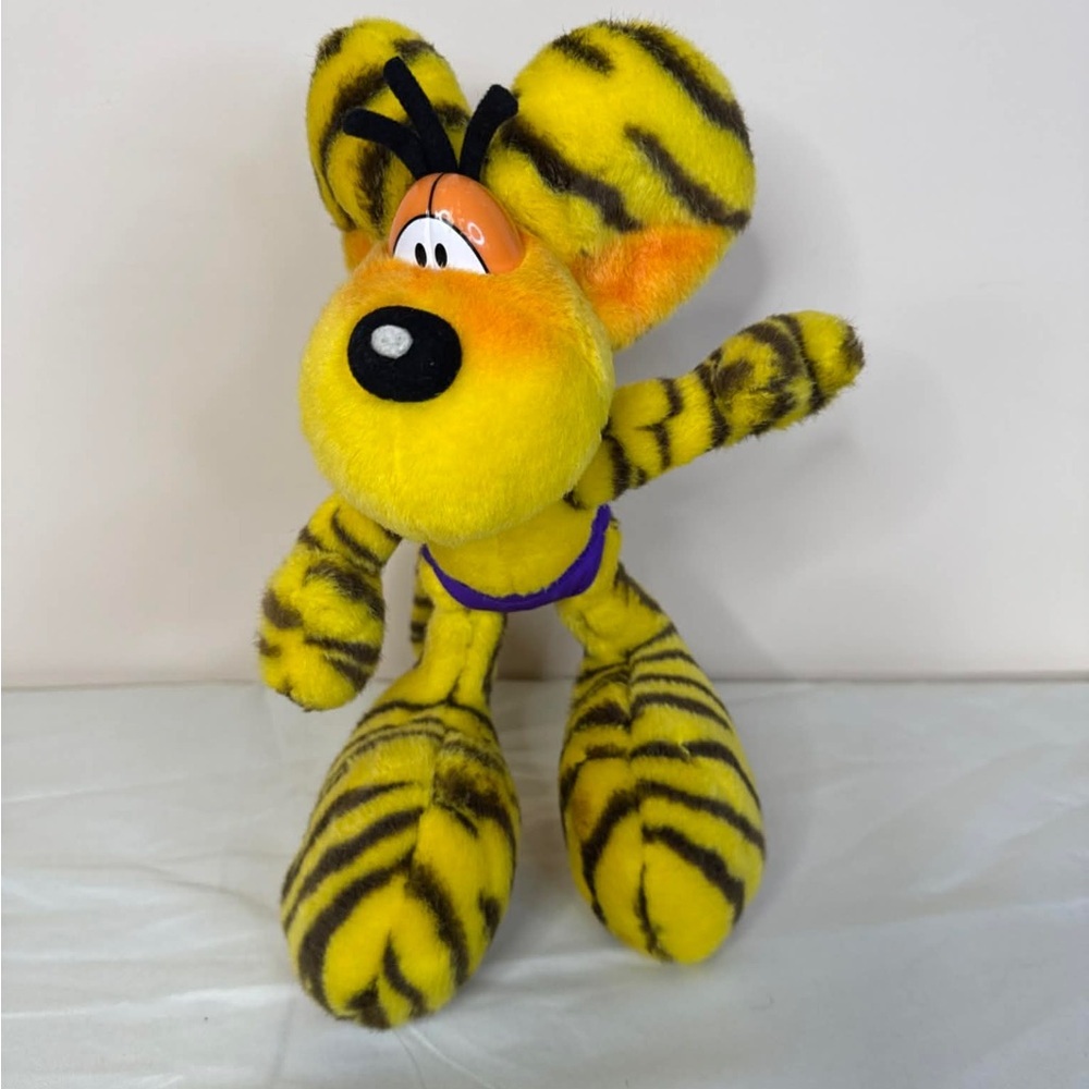 Yellow Striped Plush Tiger Character Stuffed Animal - Kids Toy